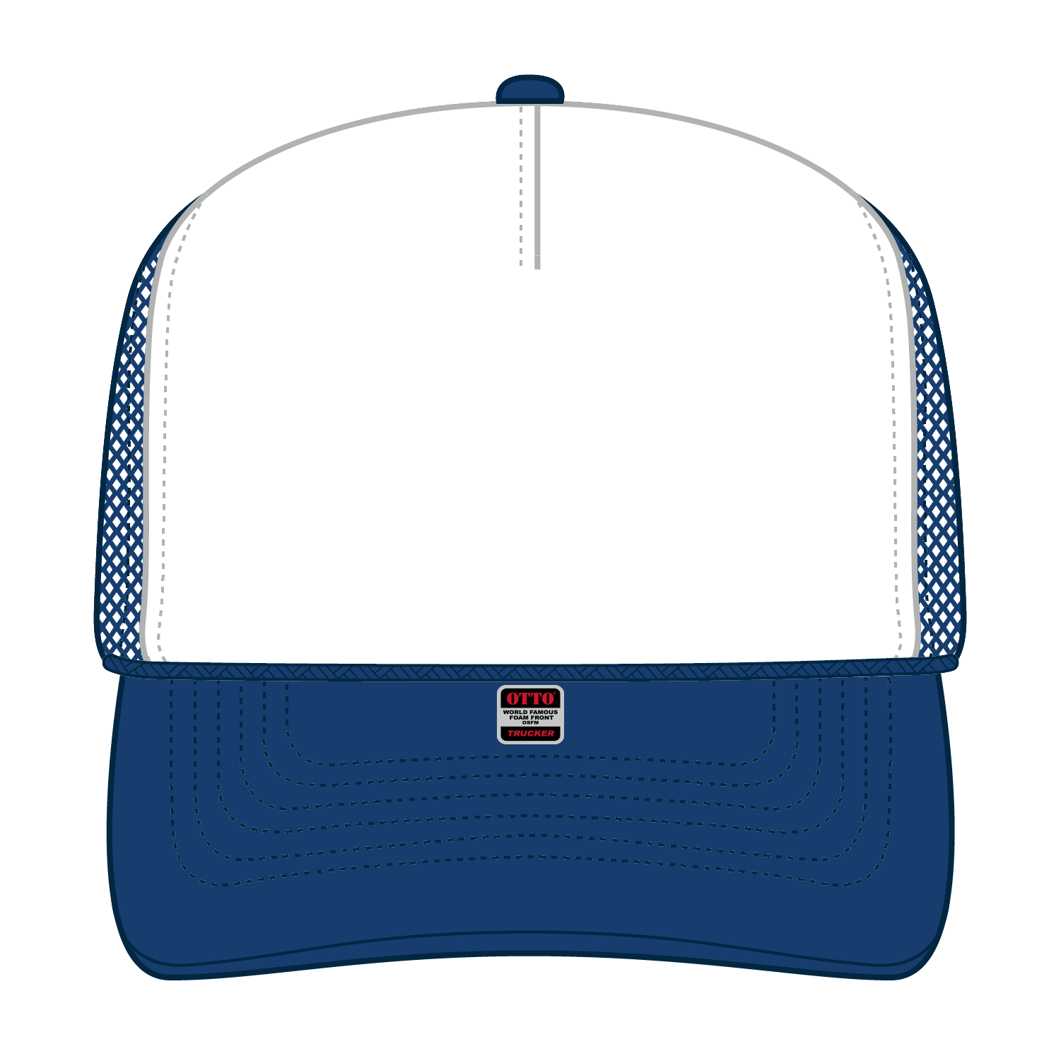 OTTO CAP® 5 Panel High Crown Mesh Back Trucker Hat 240