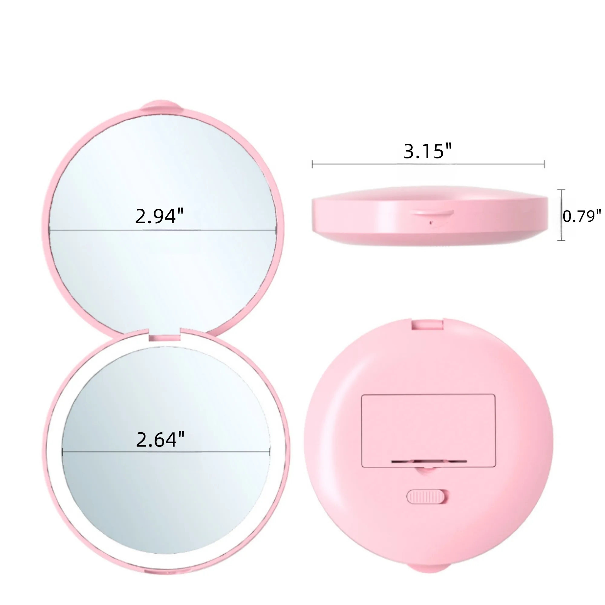 Dual-Sided LED Folding Makeup Mirror 6