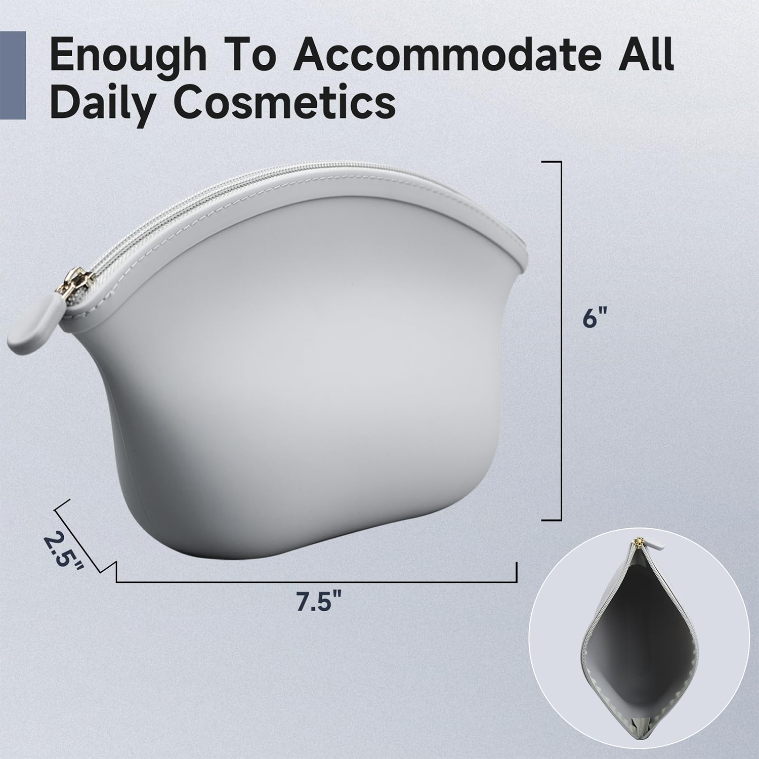Waterproof Travel Silicone Cosmetic Makeup Bag 2