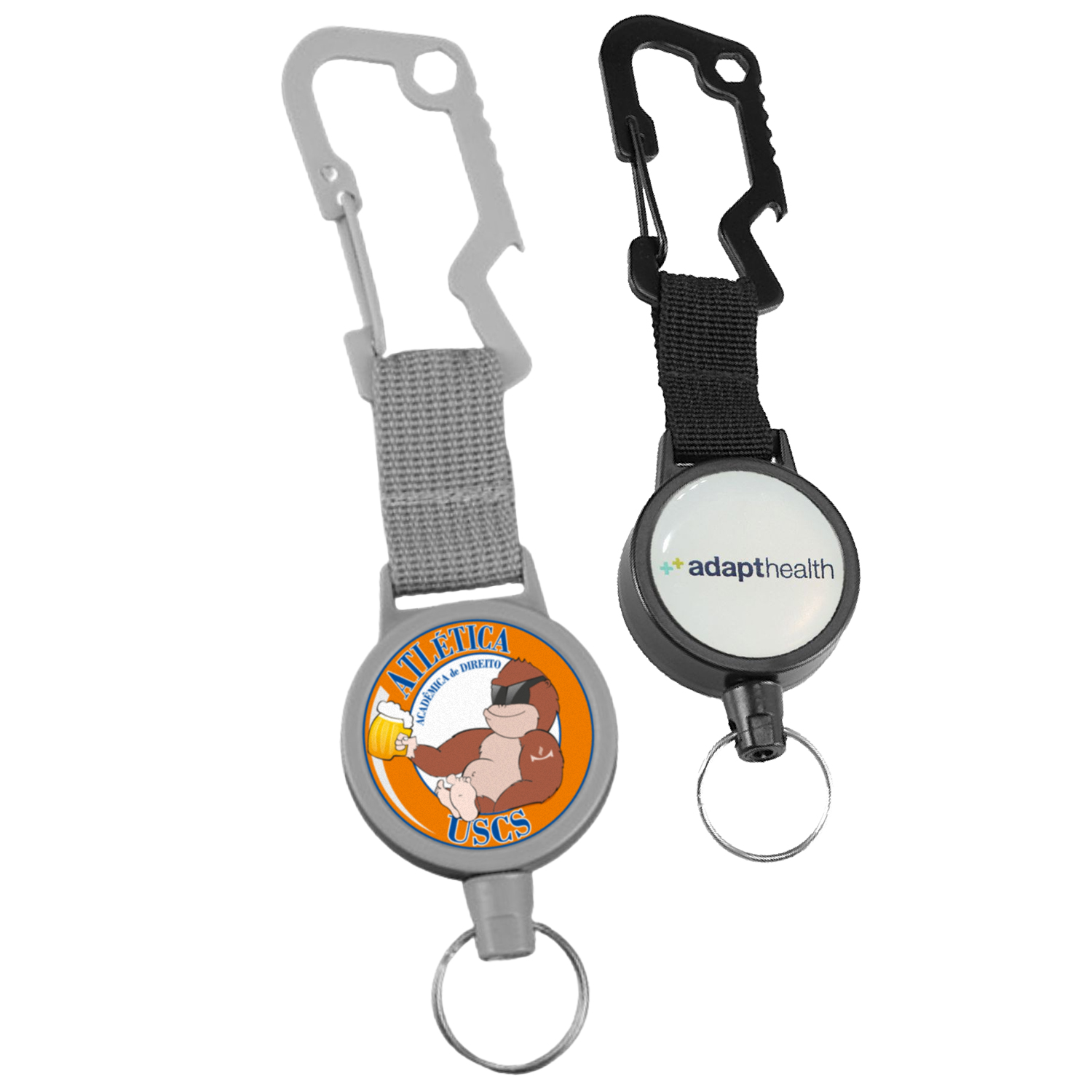 Outdoor Large Concave Carabiner Badge Reel 2