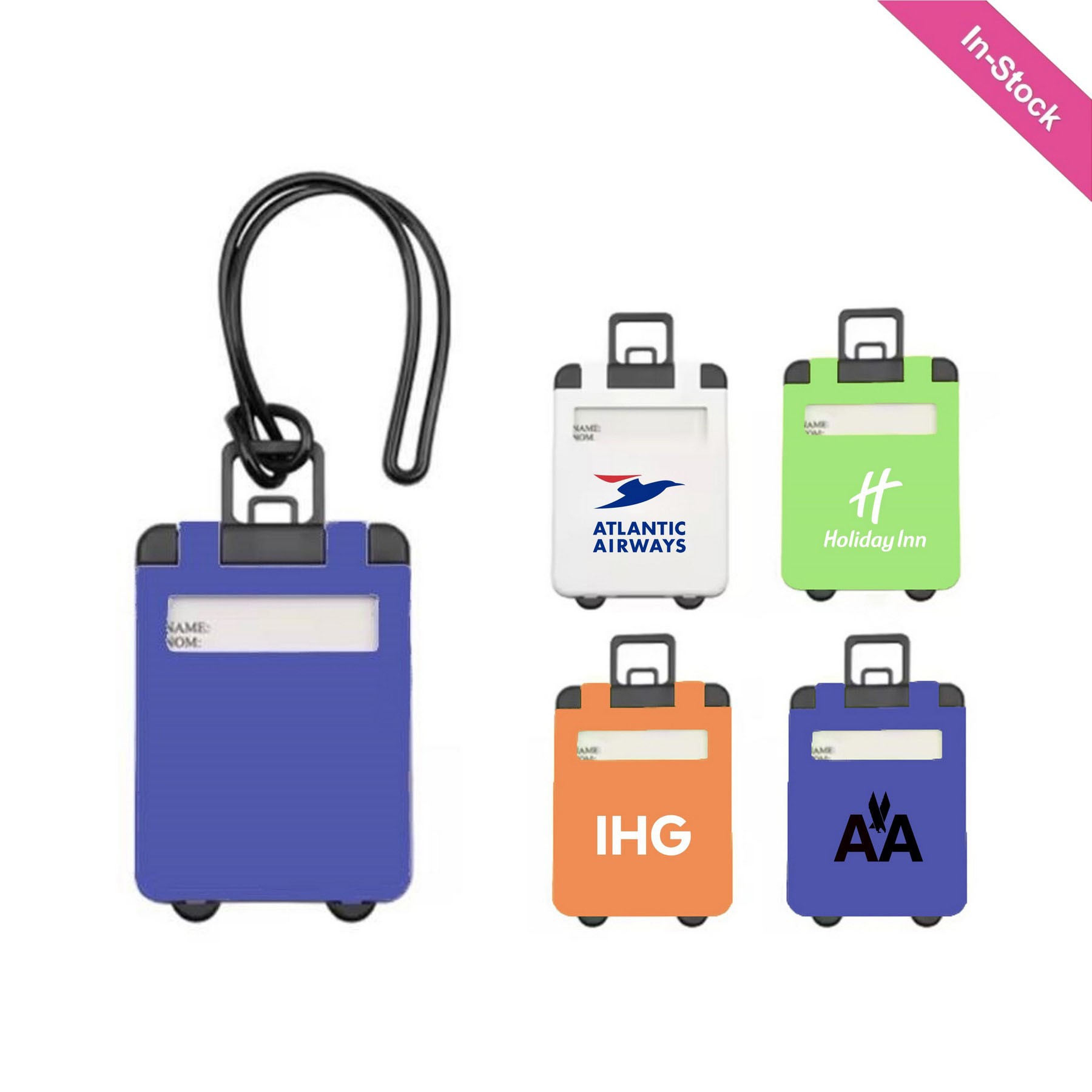 Suitcase Shaped Luggage Tag, custom luggage tag with logo imprint 6