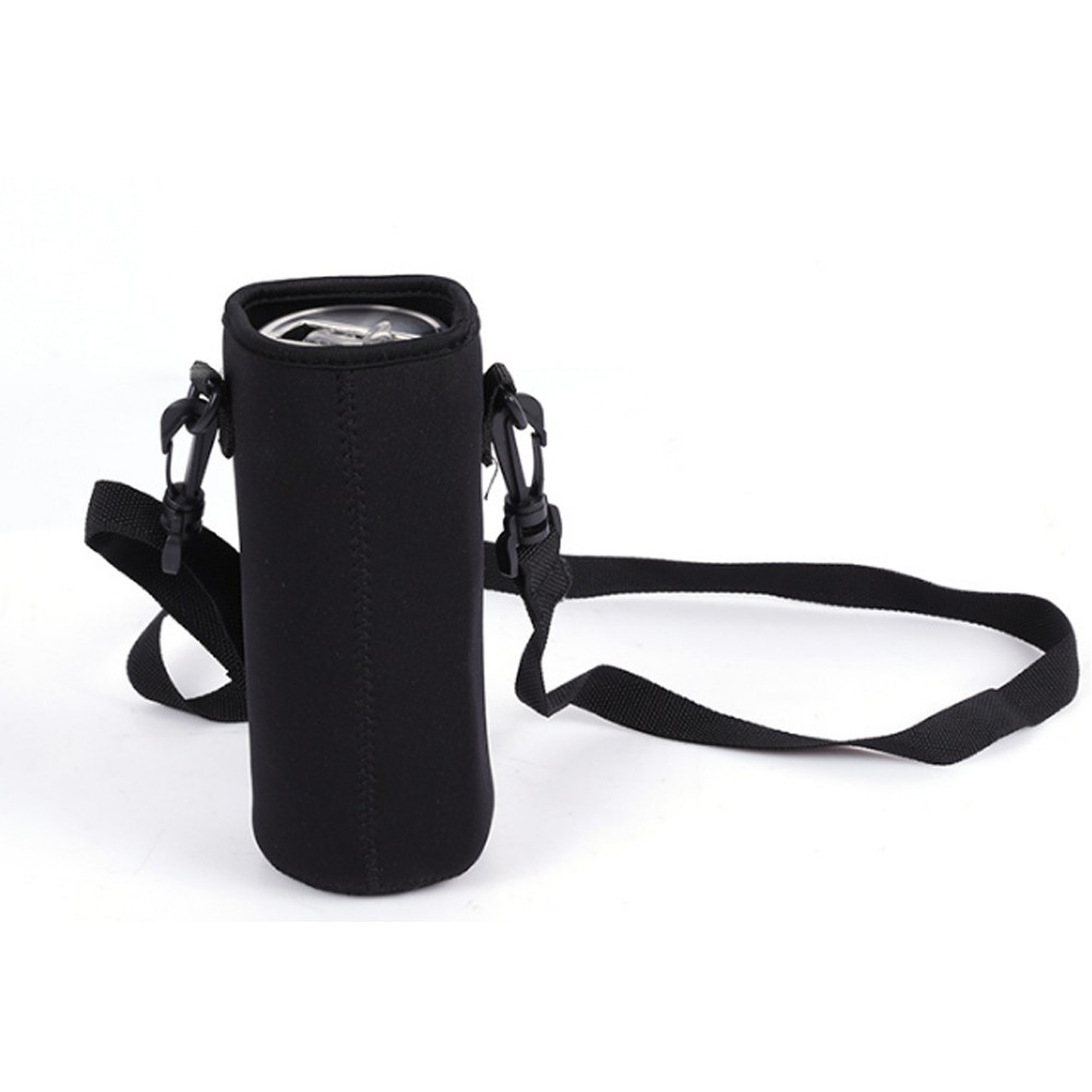 Neoprene Tumbler Sleeve With Carrying Handle, custom koozie with logo imprint 2