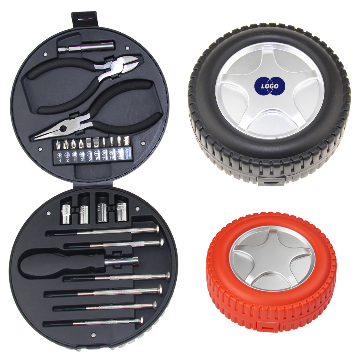 Compact Tire-Shaped Tool Kit 2