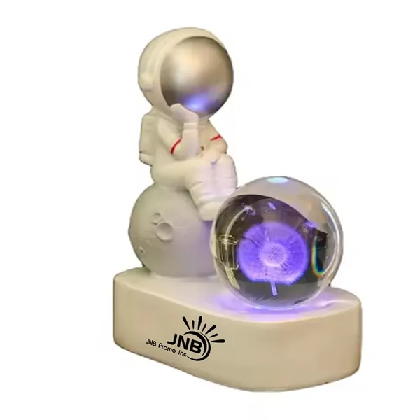 Enchanting Astronaut 3D Crystal Ball