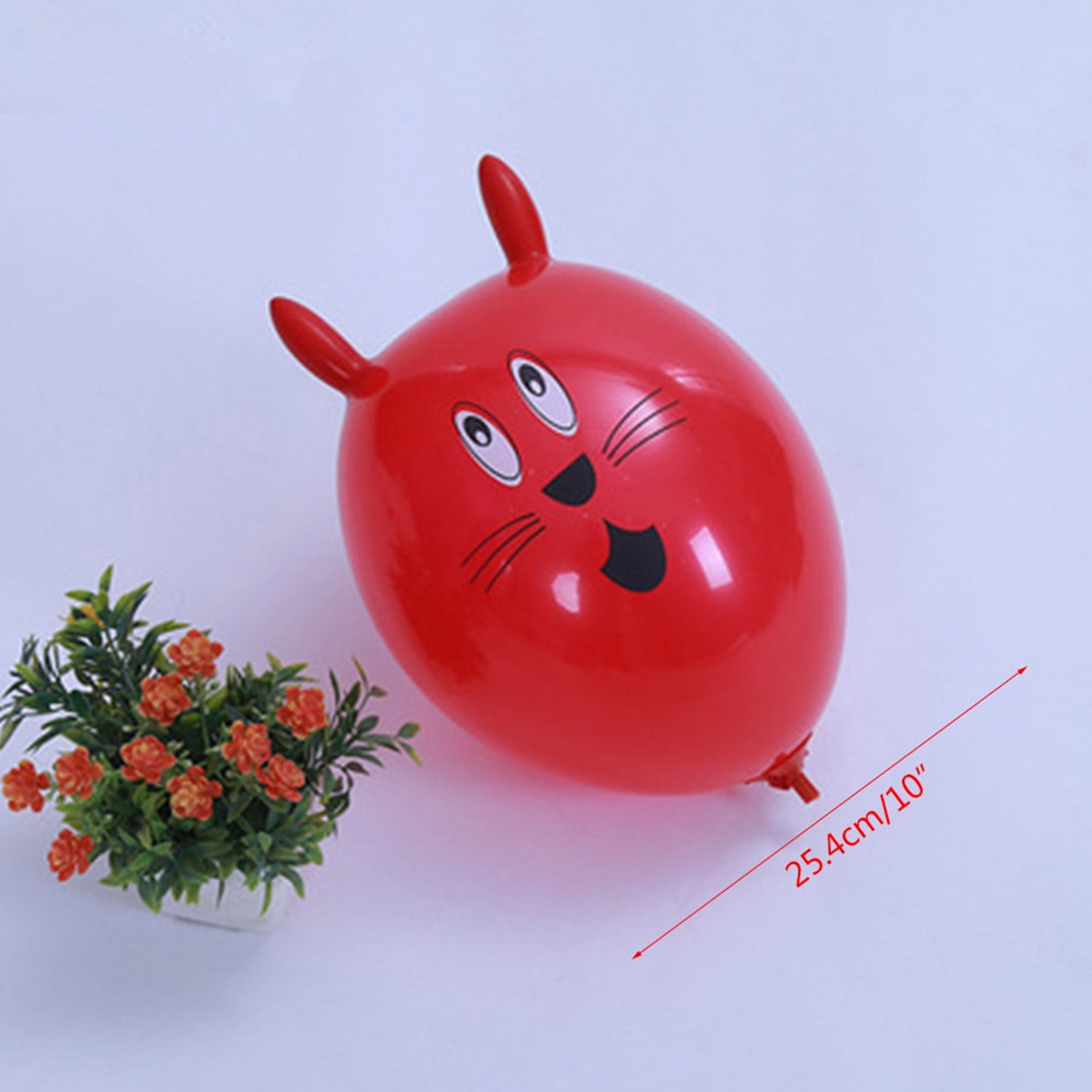 2PCS Thick Latex Big Head Rabbit Balloon 11