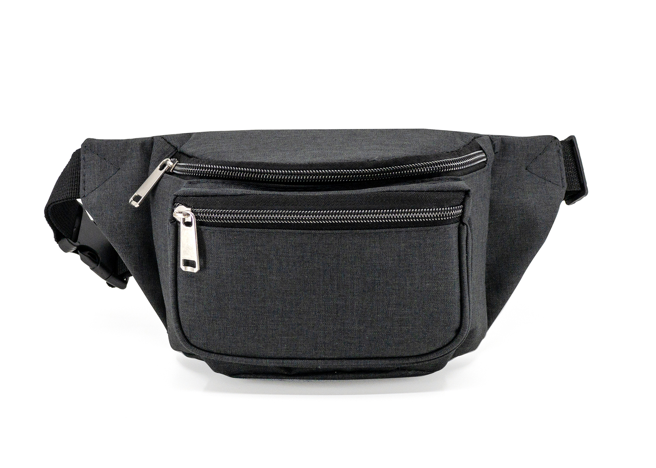 Heathered Three-Zipper Fanny Pack 2
