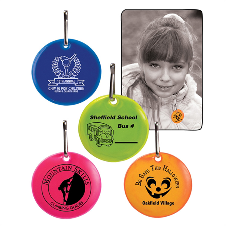 Round Reflective Zipper Pulls 1