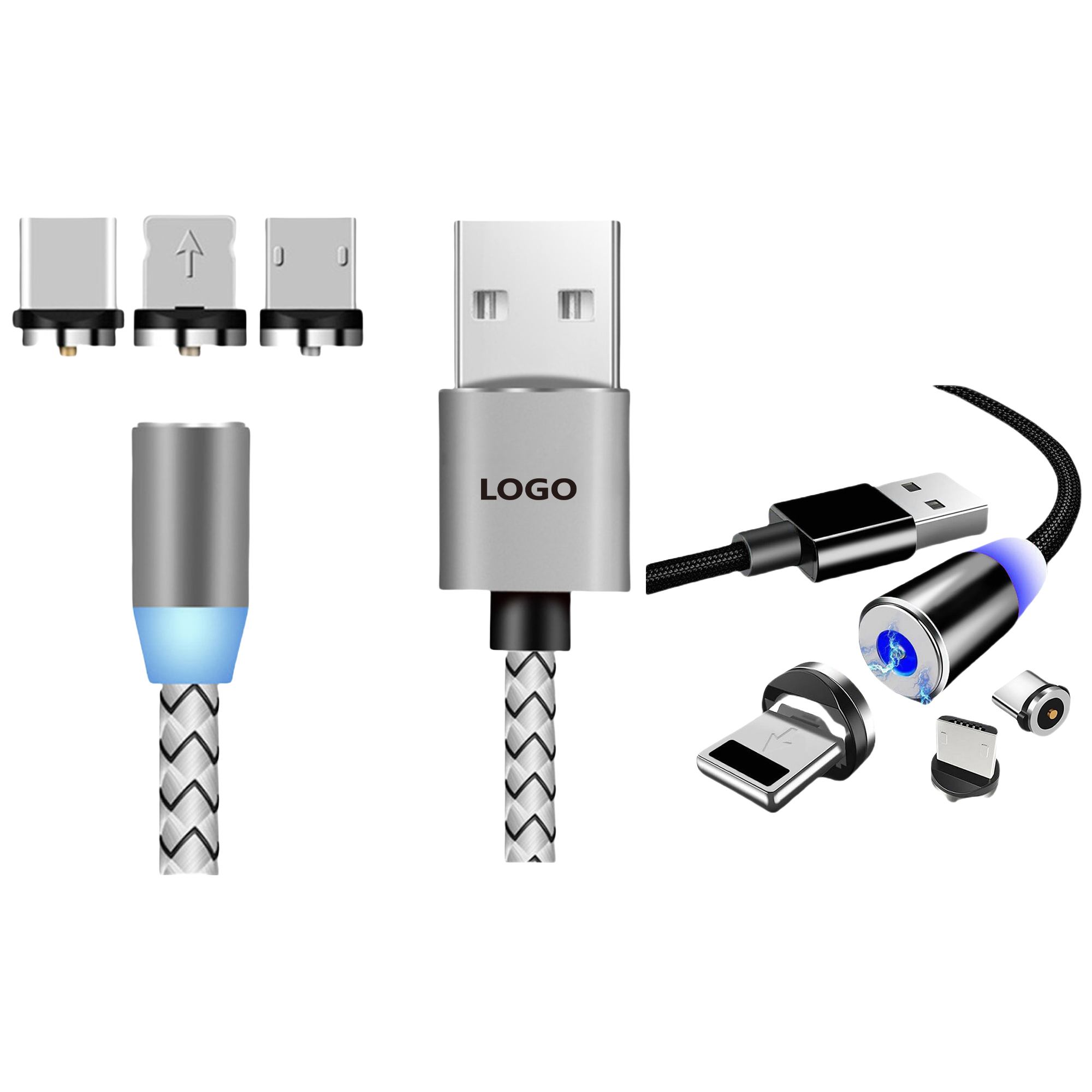 Portable 3 in 1 Magnetic Phone Charging Cable 2