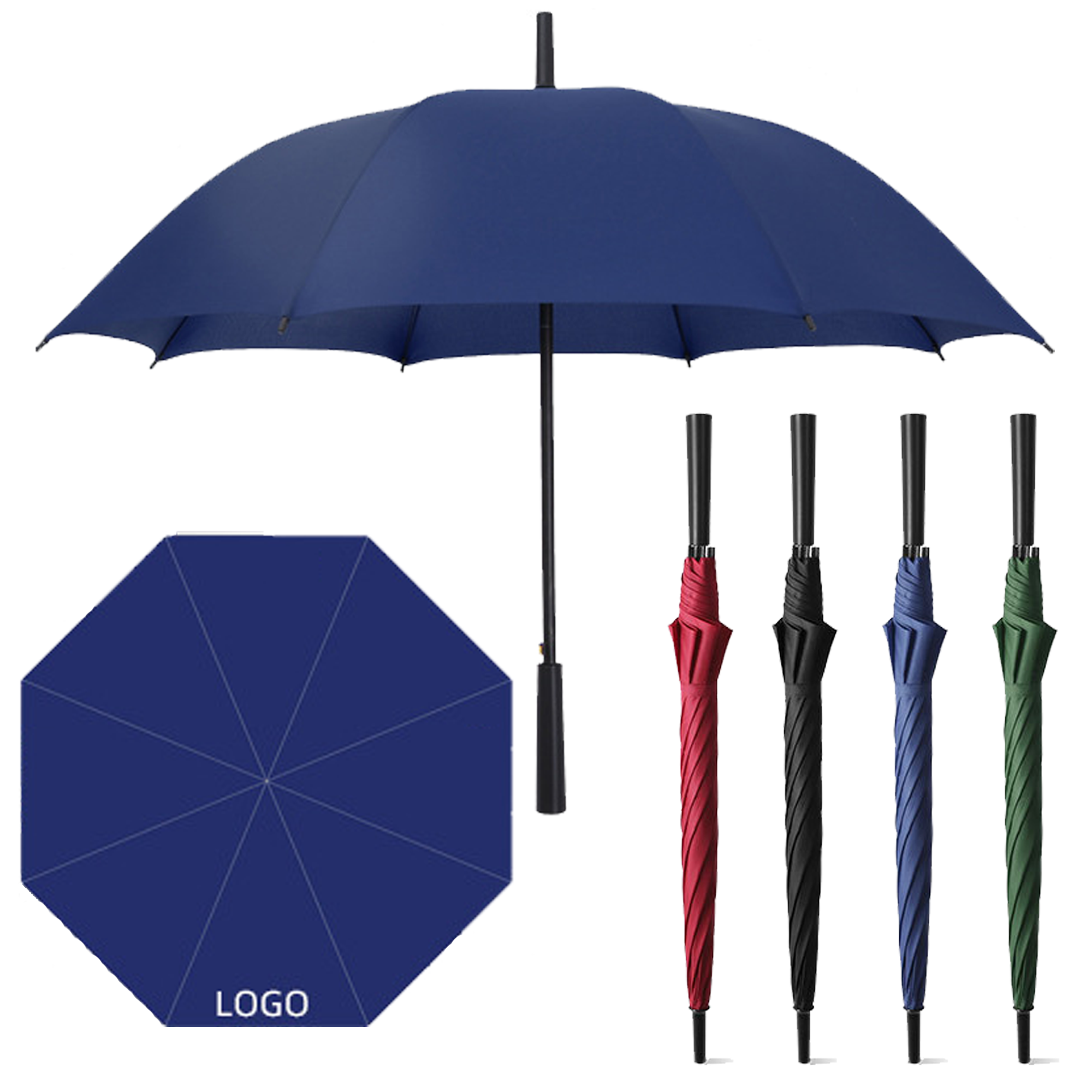Windproof Waterproof Automatic Open Golf Umbrella