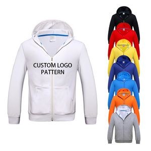 Blend Full-Zip Hooded Sweatshirt, custom hoodie or sweatshirt with logo imprint 2