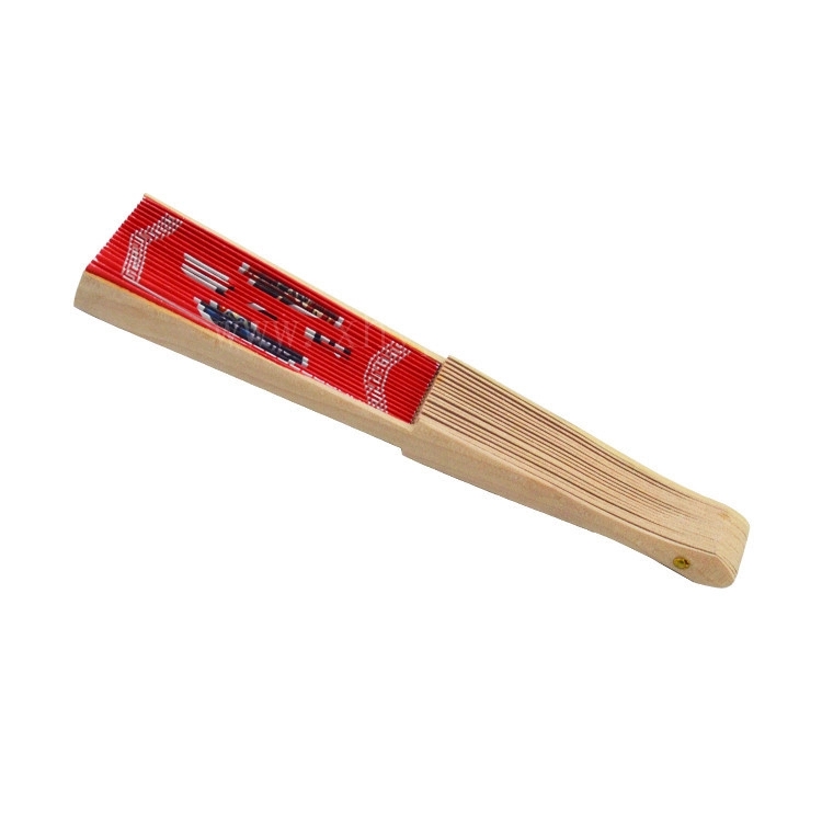 Folding Fan with Wooden Handle 5