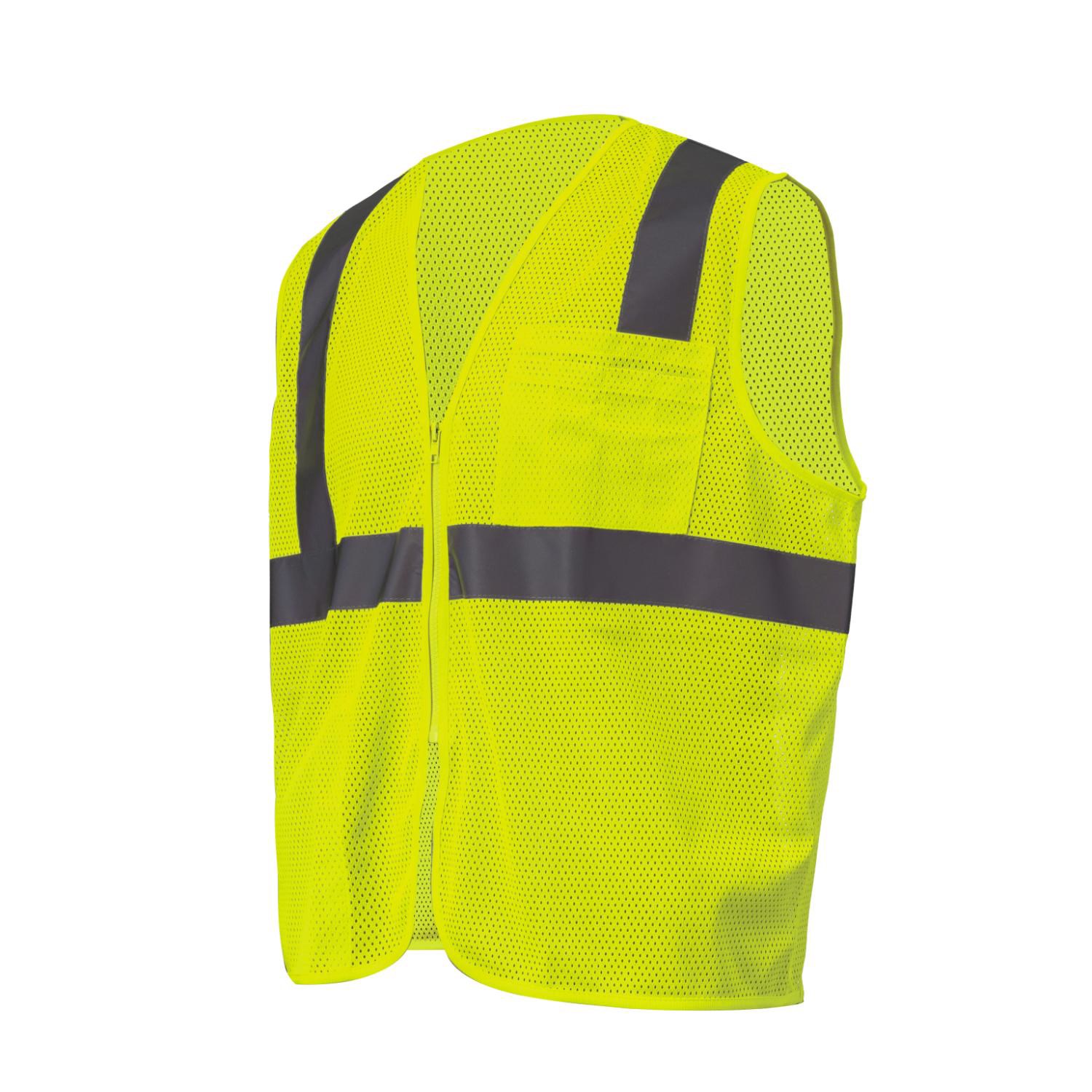 3.8 Oz. Polyester Class 2 Reflective Tape Safety Vest With Pocket 4