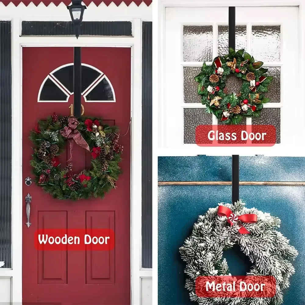 12.5" Christmas Decorative Galvanized Wreath Hanger 4