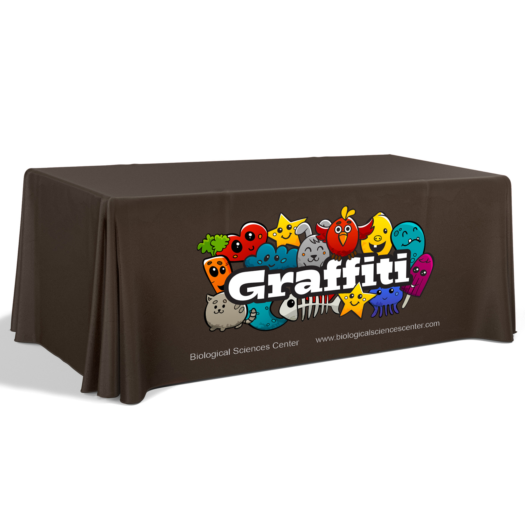 6' Premium Draped Standard Table Cover(Full Color Dye Sublimation) 27