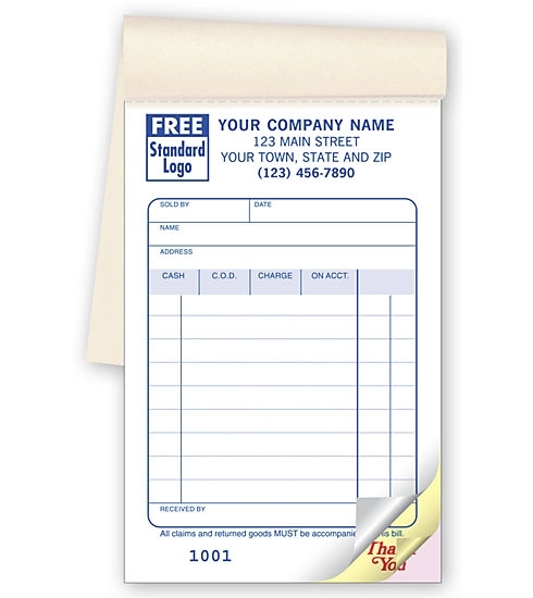 Sales Book, Classic Design, Small, Multi-Purpose 1