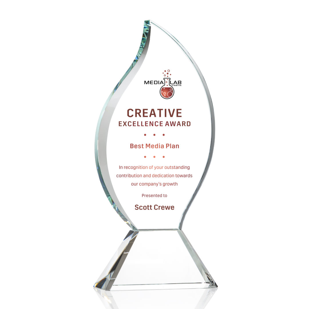 Norina Flame VividPrint™ Award - Clear 7