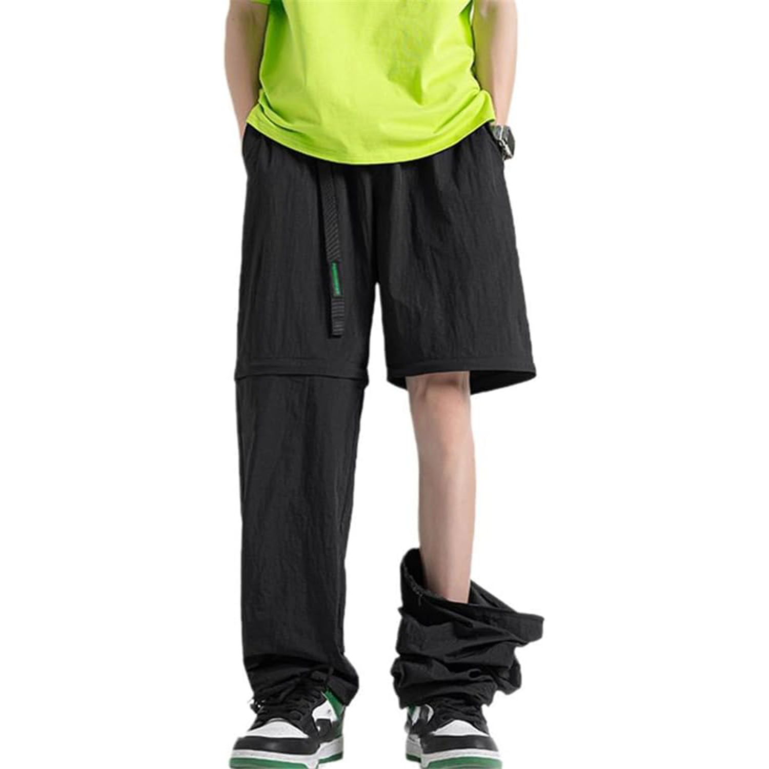 Y2K Baggy Parachute Low Waist Layered Ruched Pants 5