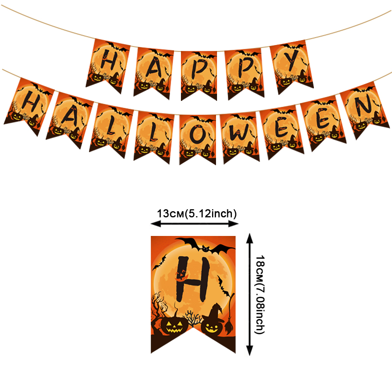 Halloween Hanging Ghost Garland – Cute Party Decoration for Kids 1
