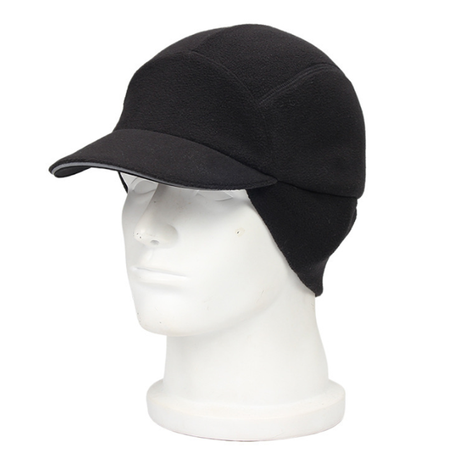 Women Winter Reflective Fleece Baseball Cap W/ Ear Flaps 7