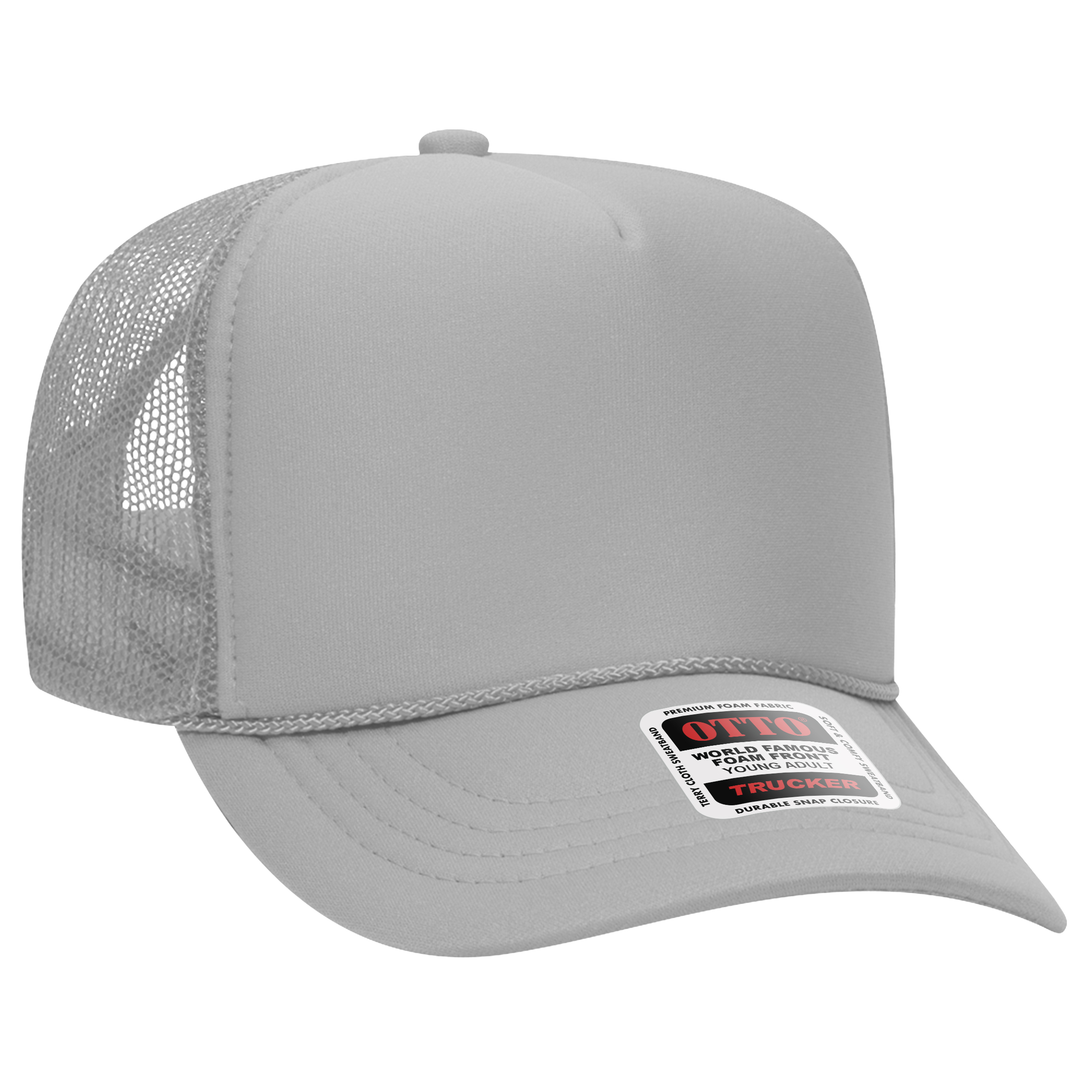 OTTO CAP® 5 Panel High Crown Mesh Back Trucker Hat 202