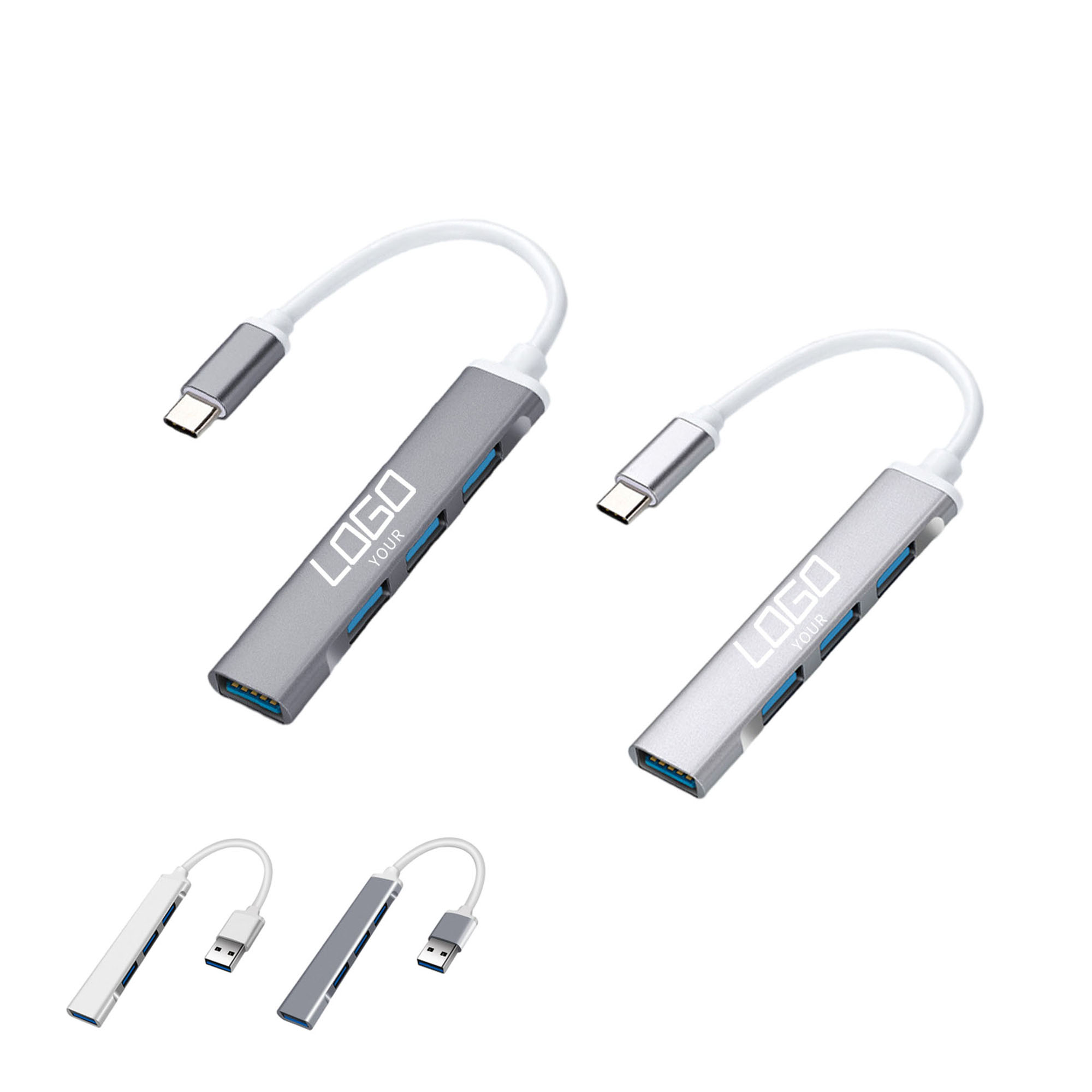 4-Port Laptop Multi-Function Expansion Hub 2
