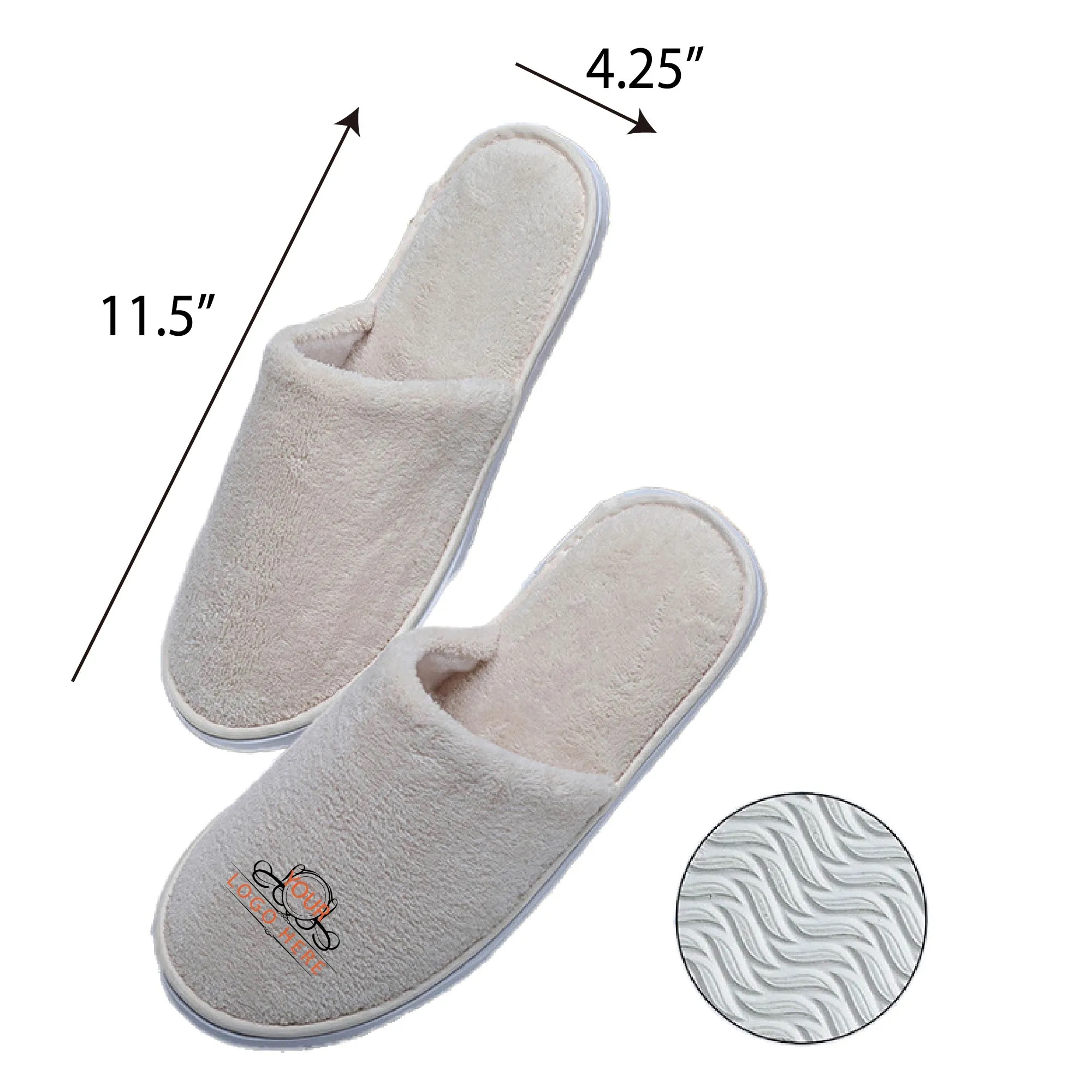 Velvet Non-Slip Travel Slippers 3