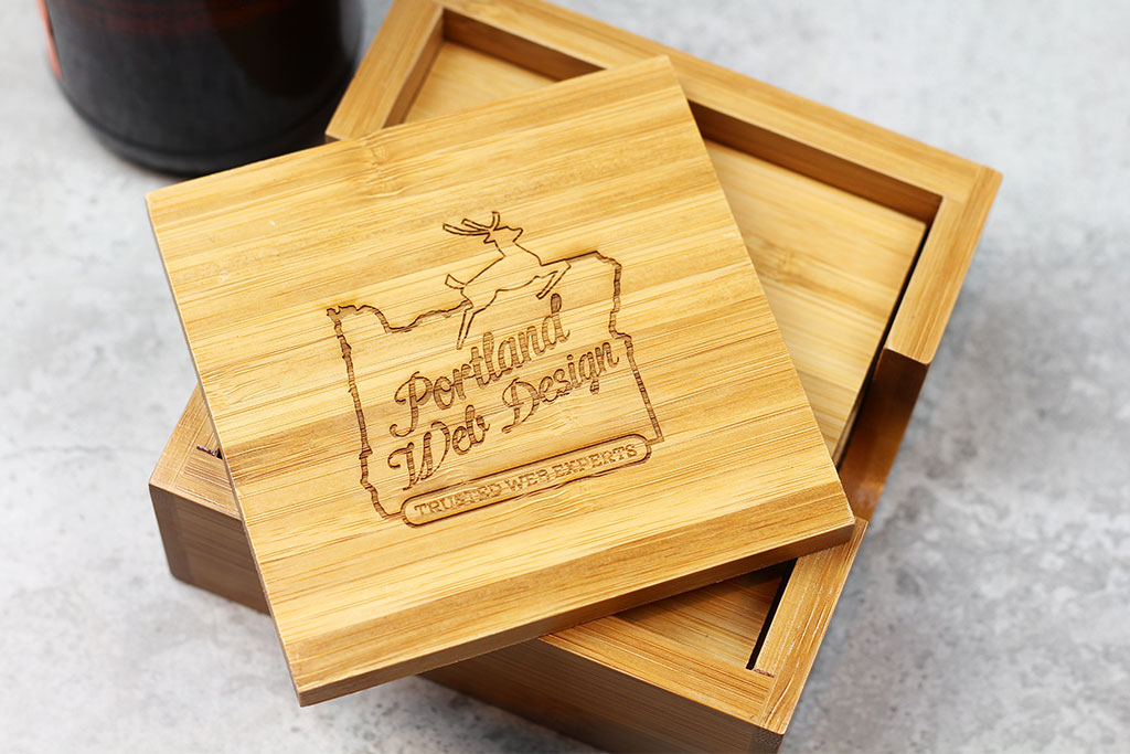 Bamboo Coaster Set 2