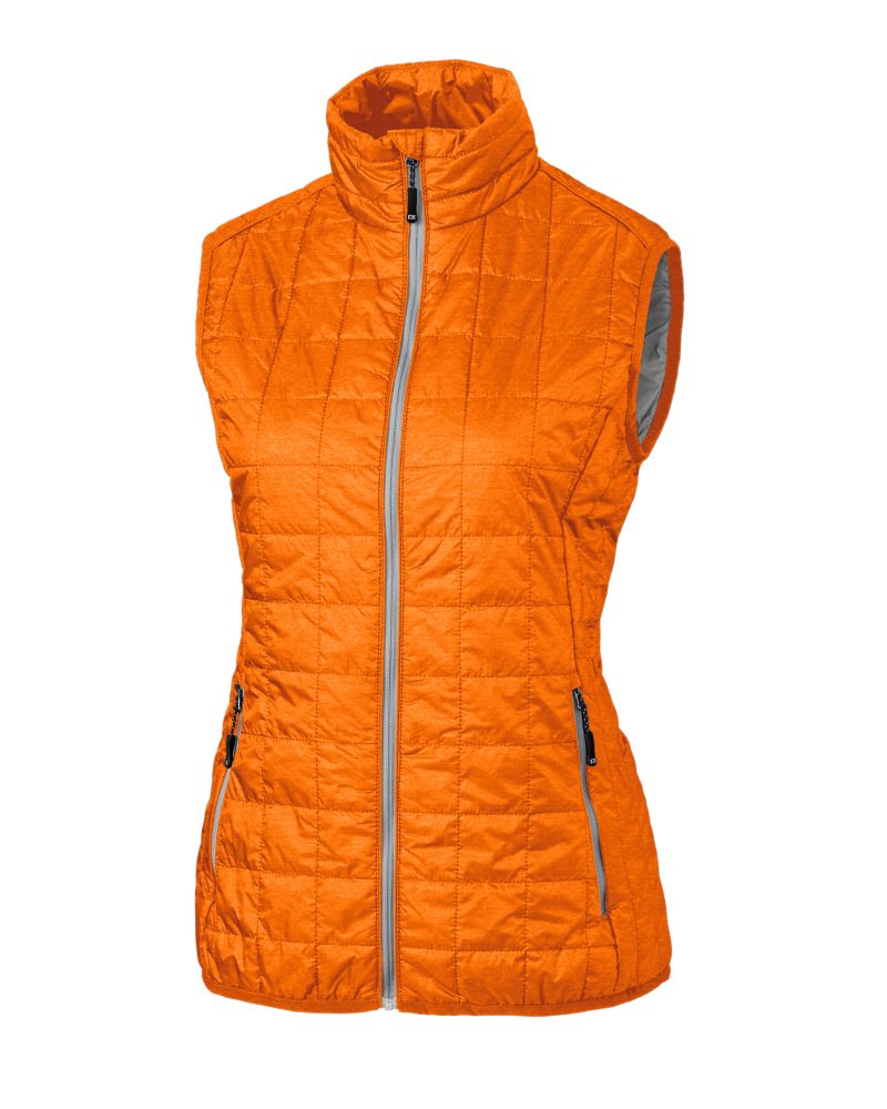 Cutter & Buck Rainier Recycled Insulated Puffer Womens Full Zip Vest 8