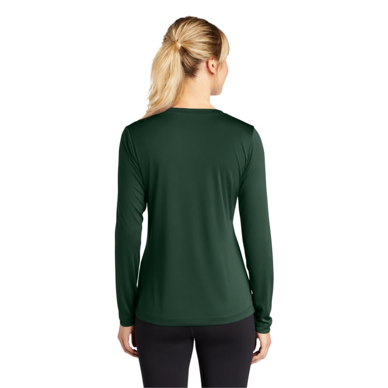 Sport-Tek Women's Long Sleeve PosiCharge Competitor V-Neck Tee. 85