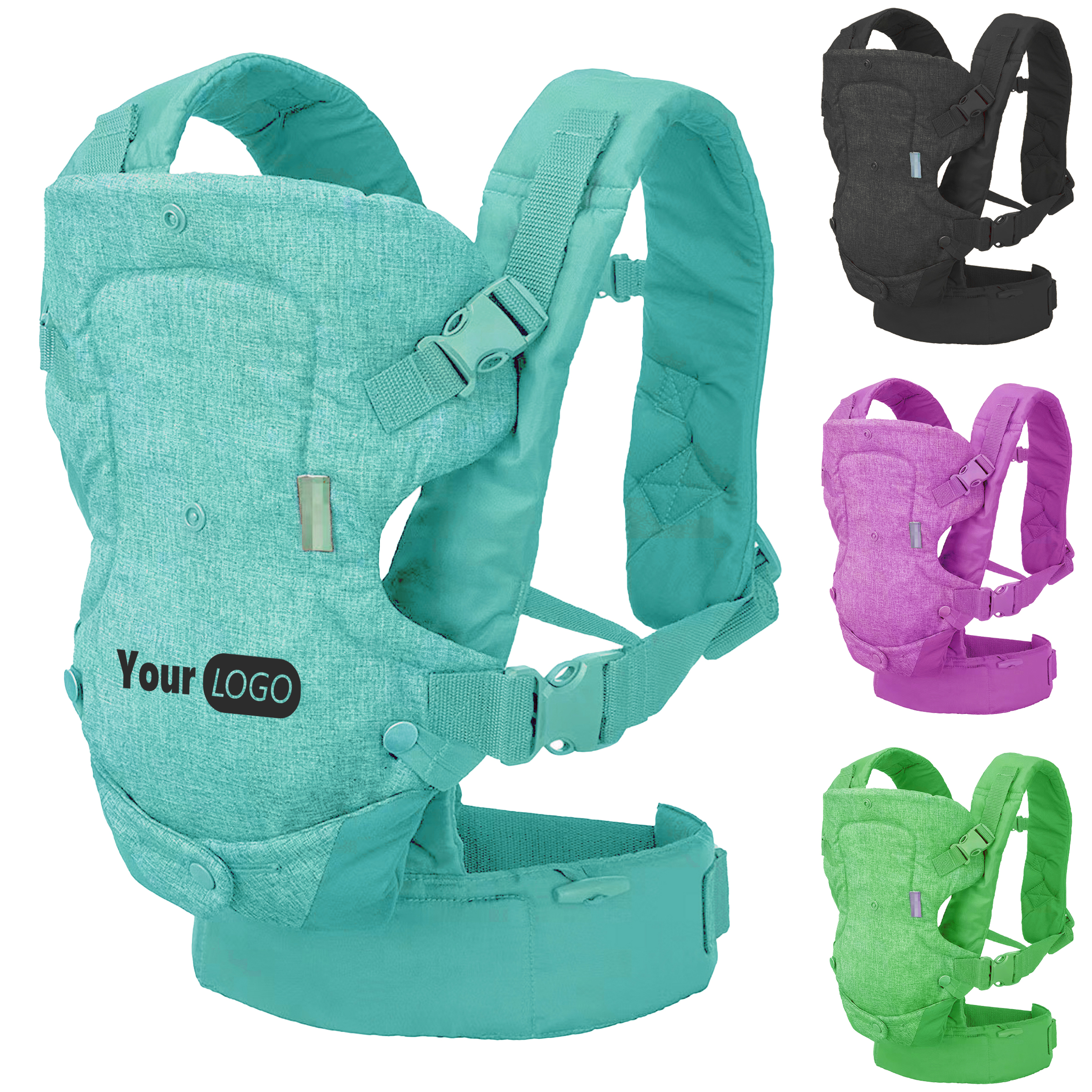 Linen Fabric Comfortable And Stylish Baby Carrier For Active Parents 4