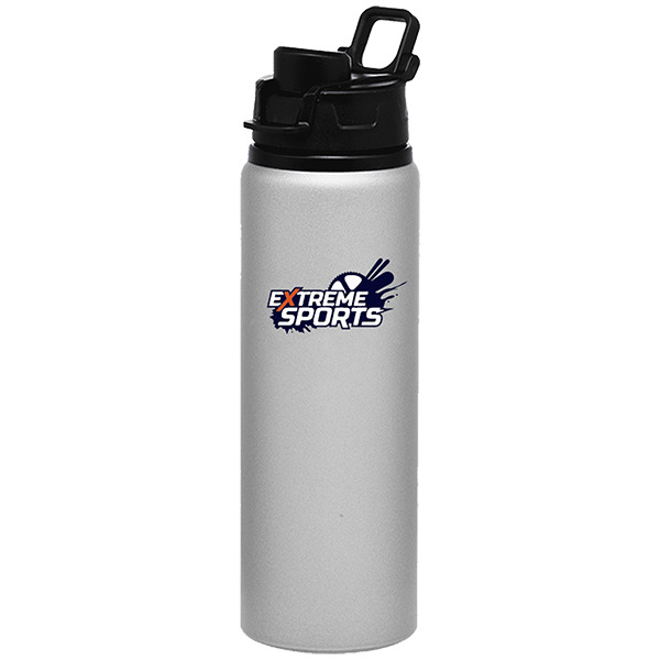 Aluminum Water Bottle - Snap Lid, 25 oz., custom water bottle with logo imprint 6
