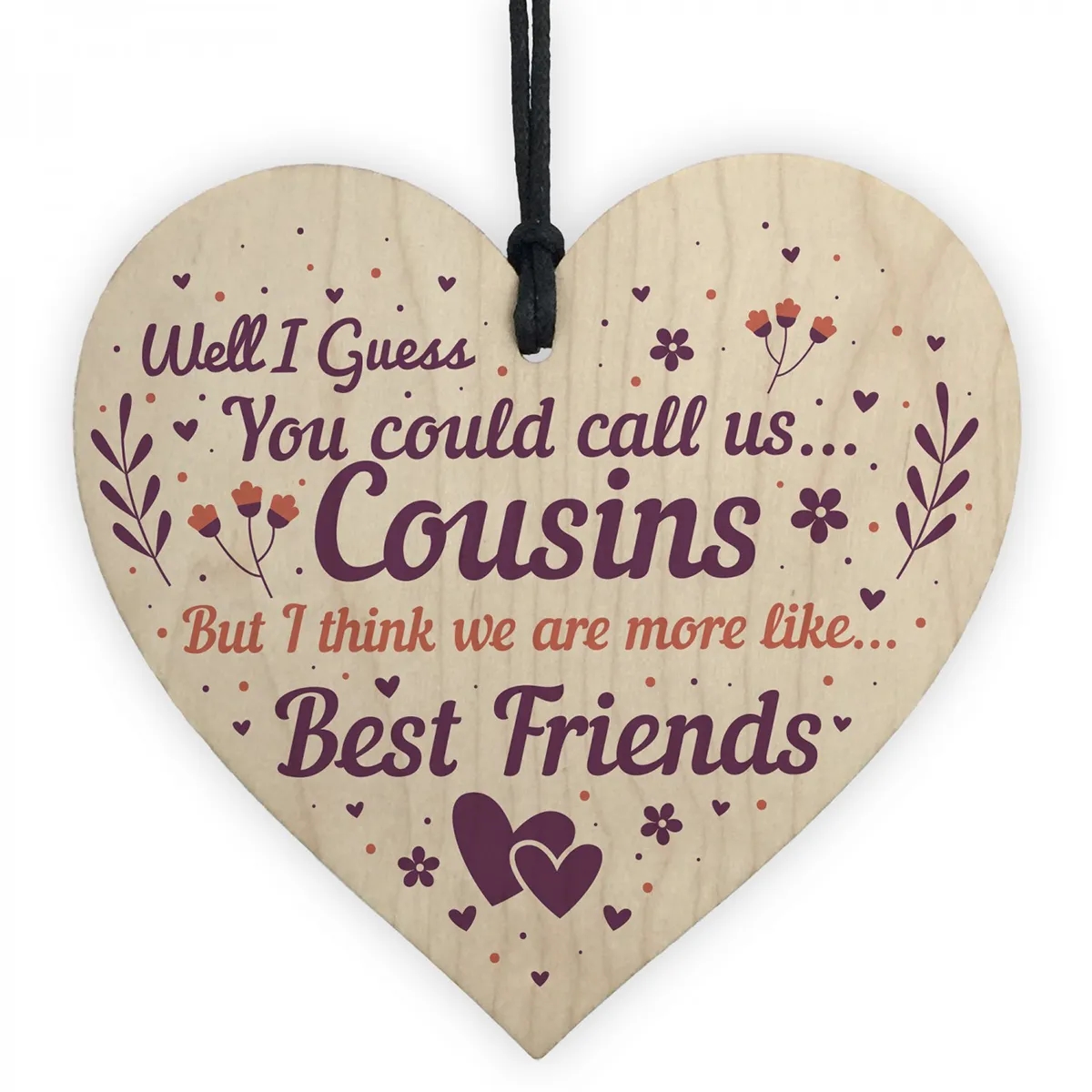 Wooden Hanging Heart Ornaments 6