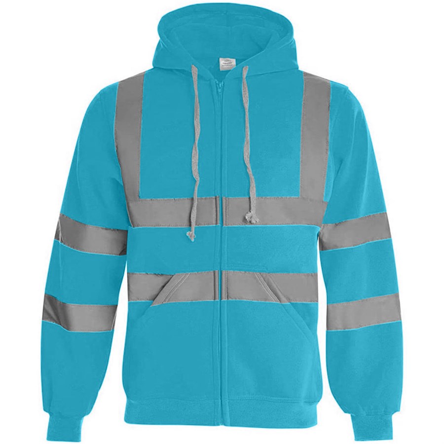 VISIPRO Reflective Safety Full-Zip Hoodie with Bands & Brace 25