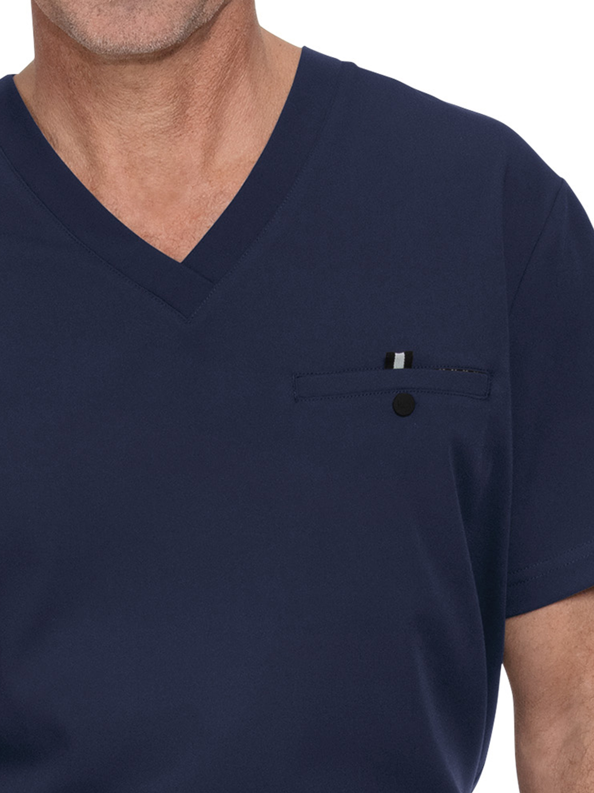 koi - Next Gen - Men's One-Pocket V-Neck Tuck-In On Call Top 50