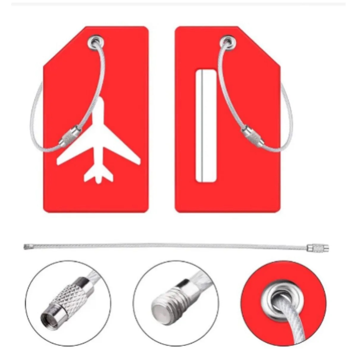 Upgraded Silicone Travel Luggage Tag With Name ID 1