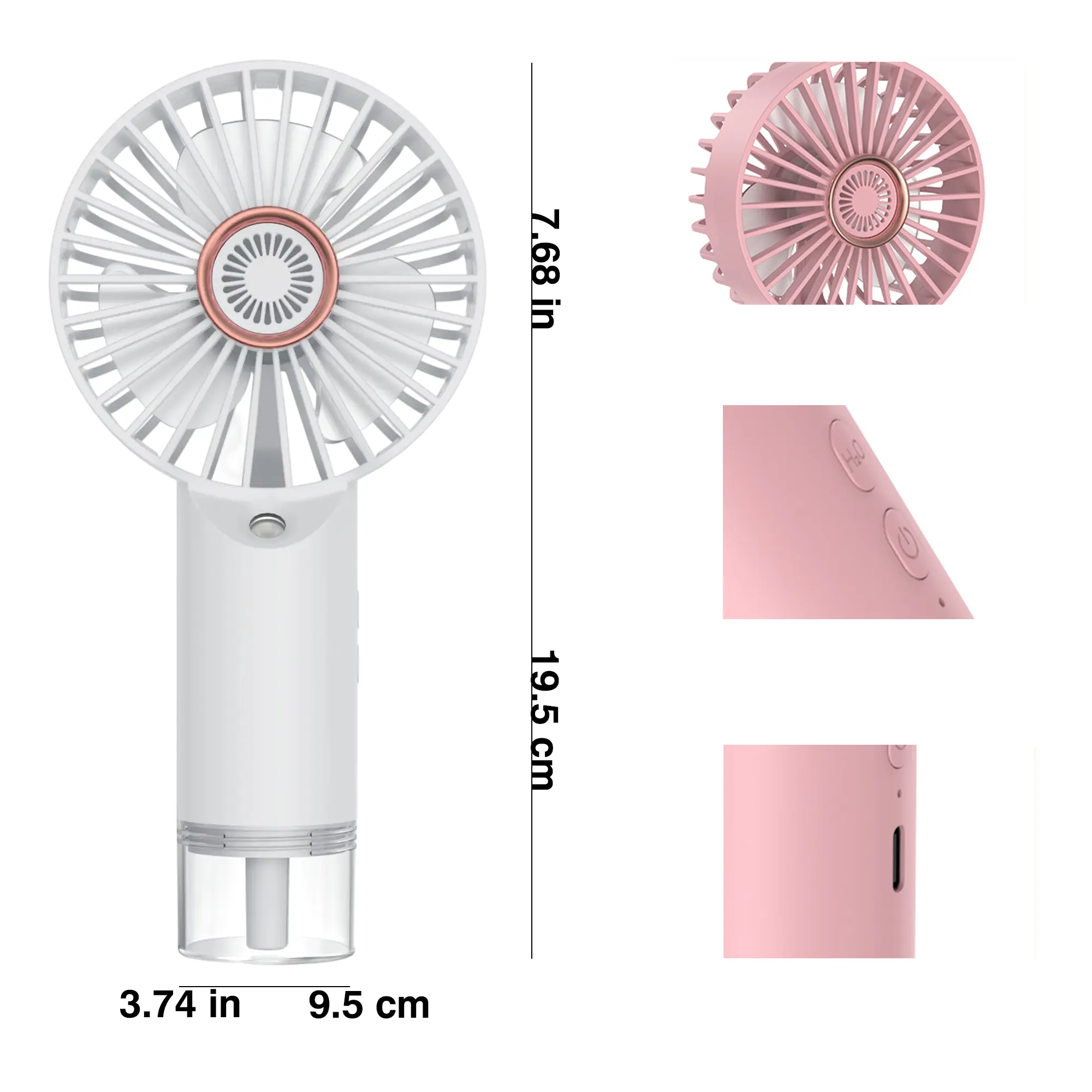 Handheld mini misting fan 5