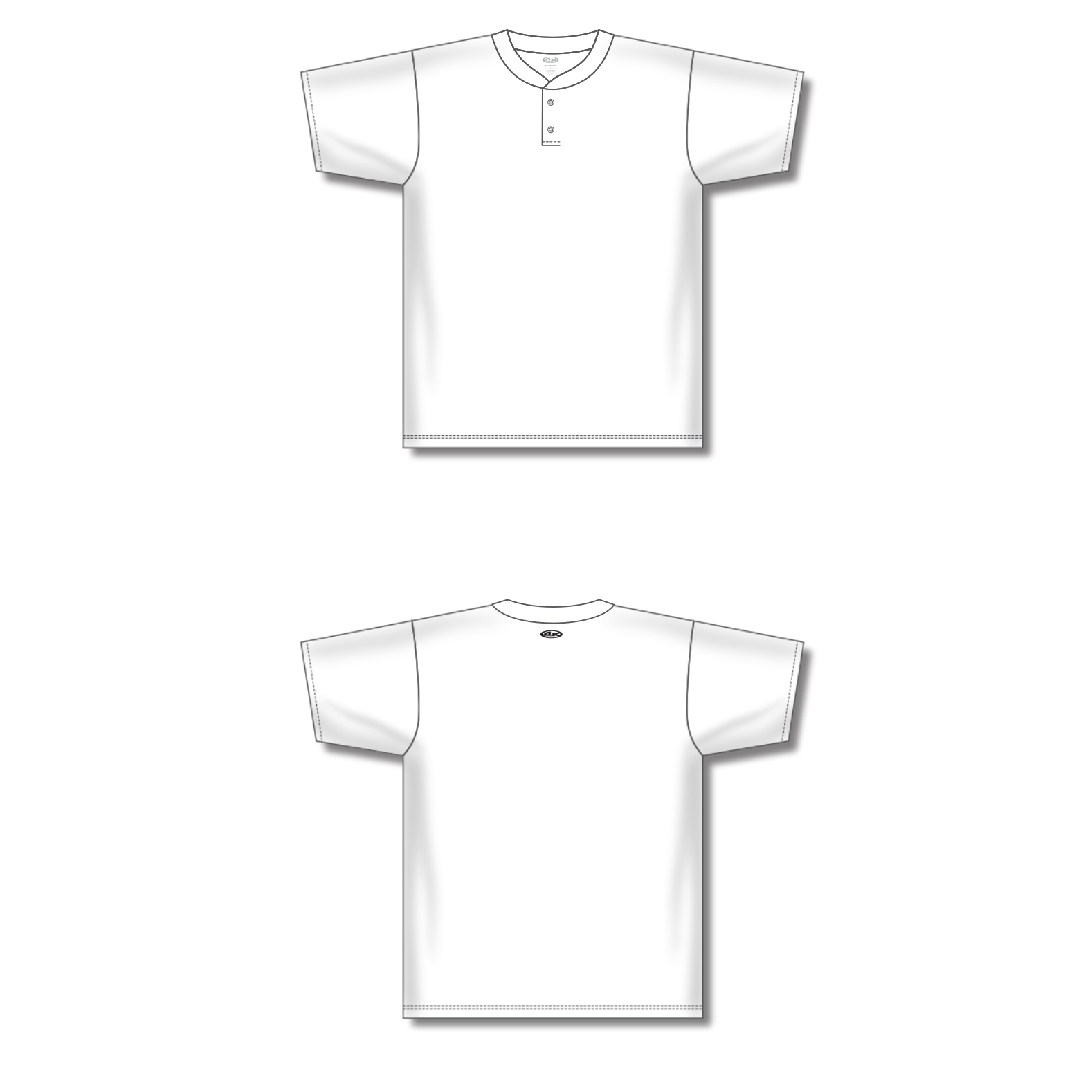 Two Button Baseball Jerseys BA1347-G01 33