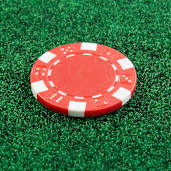 Recycled Poker Chip Ball Marker 113