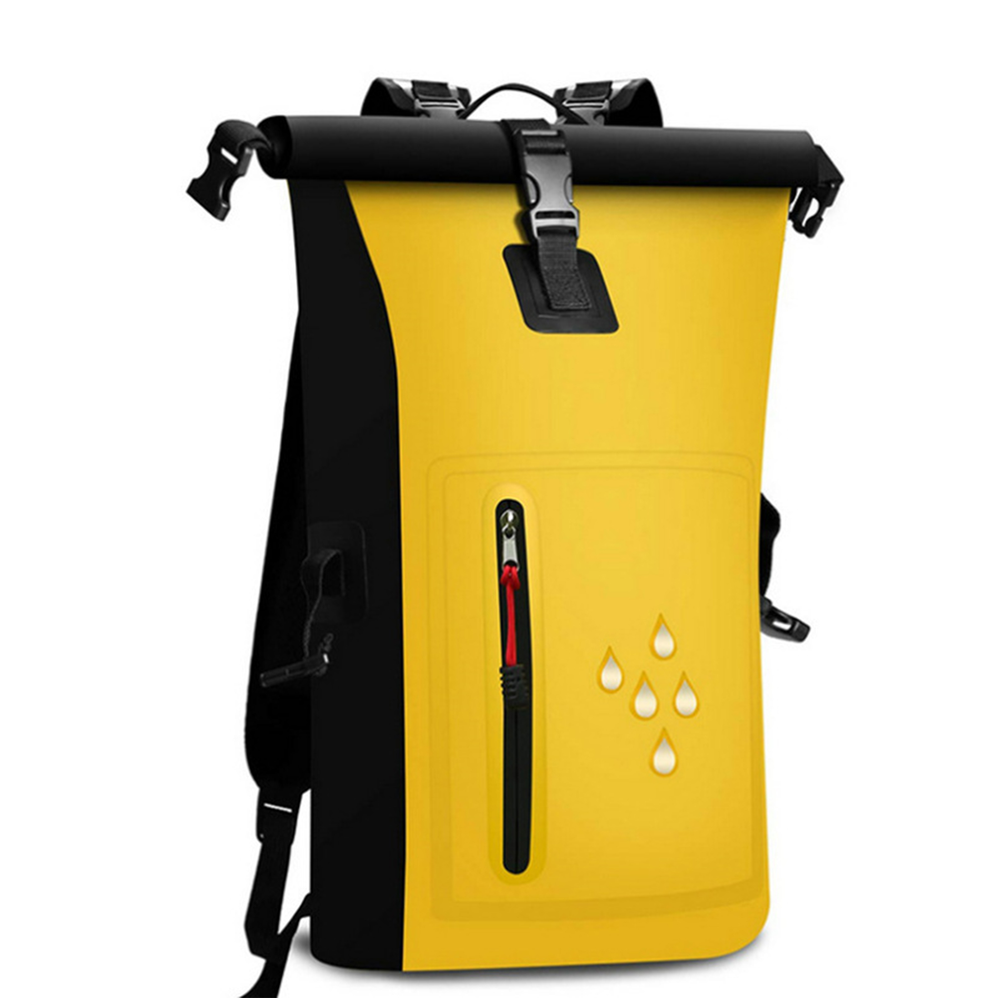 Roll Top Dry Backpack With Detachable Strap 7" x 10" x 17" 8