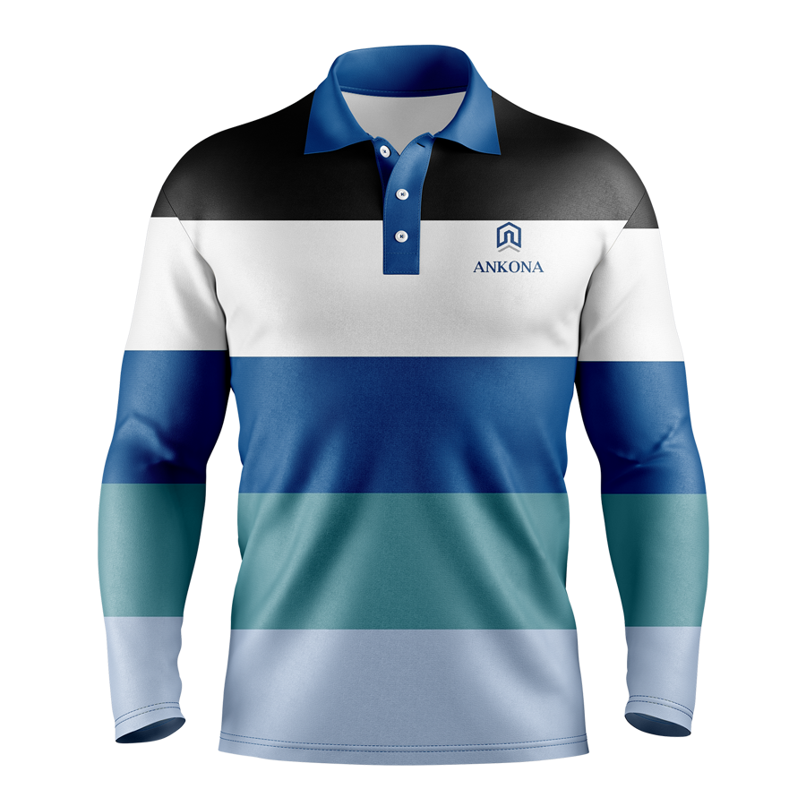 Sublimation Long Sleeve Polo - 150G Interlock - Men, Women, 2