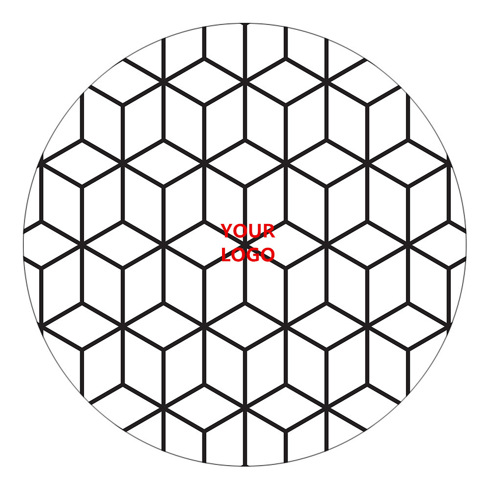 Microfiber geometric series round beach towel 2