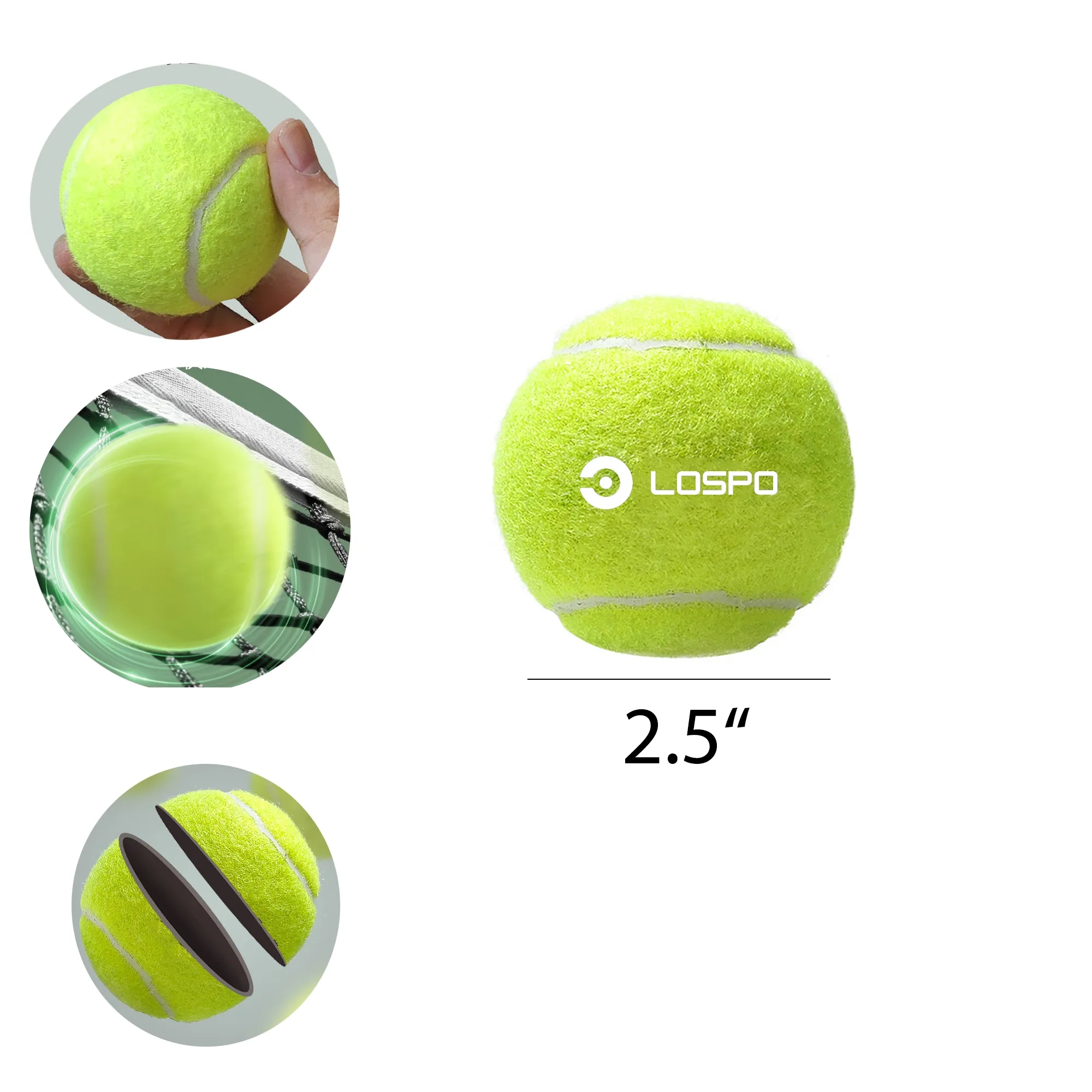 Tennis Balls For Durable Training Matches MOQ 100PCS 2