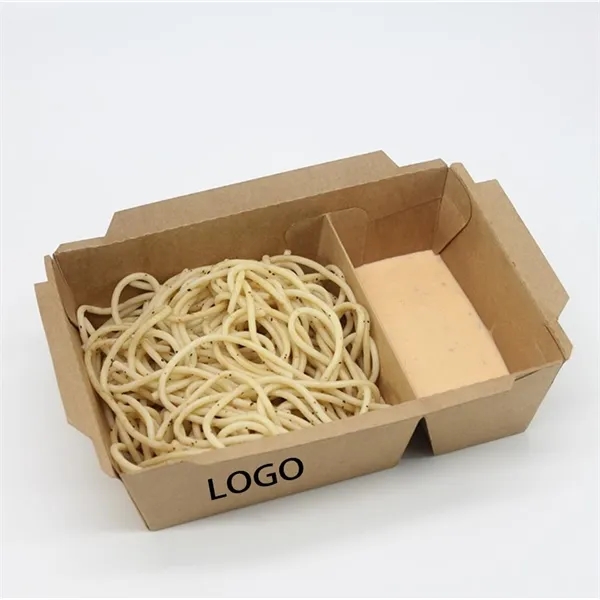 2 Compartment Disposable Take out Trays 3