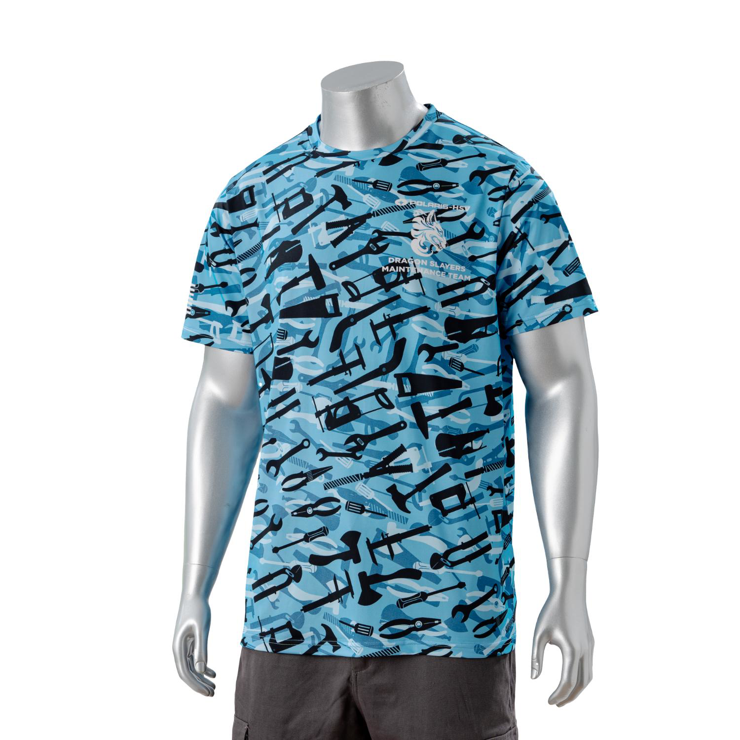75D Milk Silk Full Color Fluorescent Digital Print Men's Short Sleeve T-Shirt 7