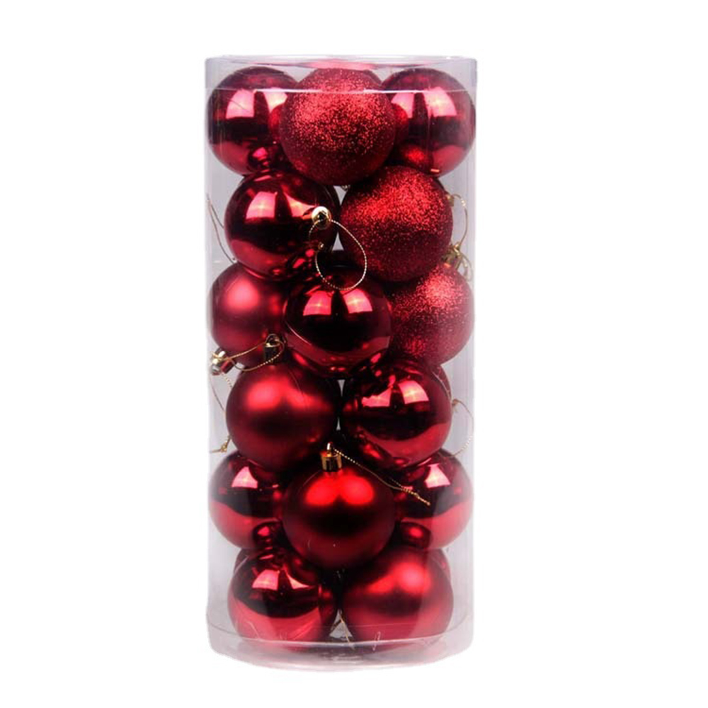Christmas Tree 4cm 24pcs Decorative Balls 5