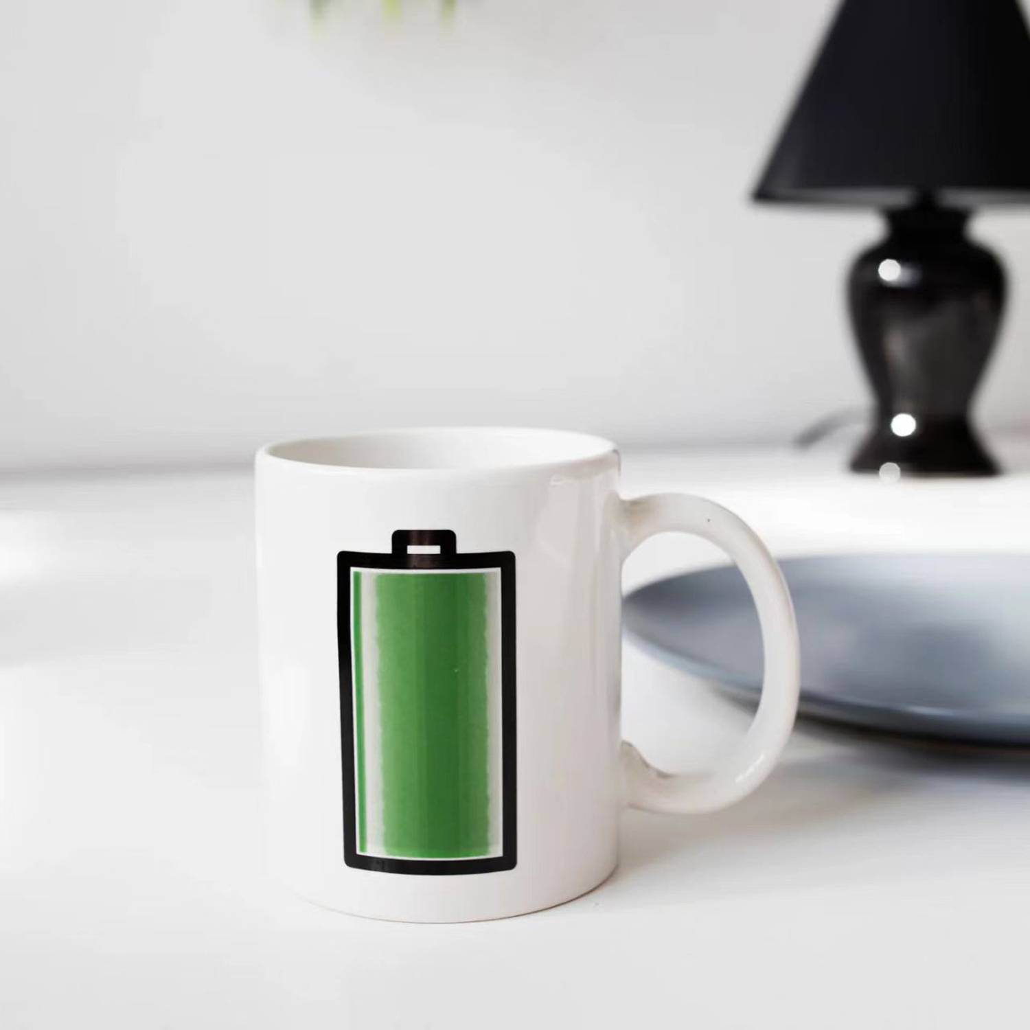 13.5oz Heat Sensitive Color Changing Ceramic Mug for Office 4