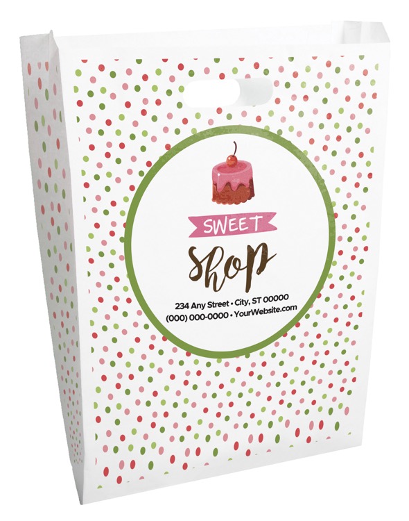 Christmas Scatter Design 1 Merchant Paper Bags (12" x 15" x 2.5")