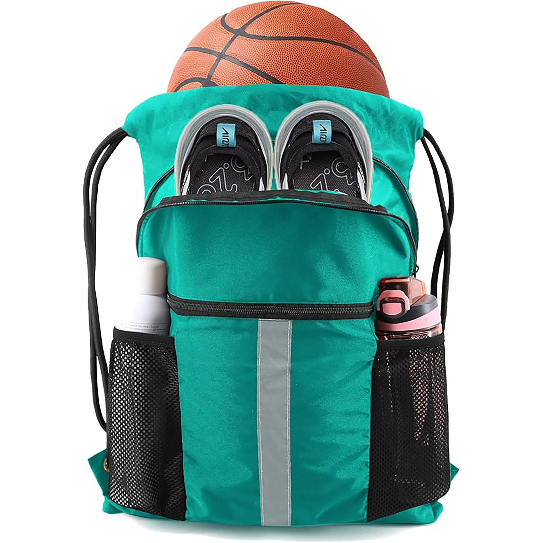 Drawstring Backpack with Shoe Compartment 14