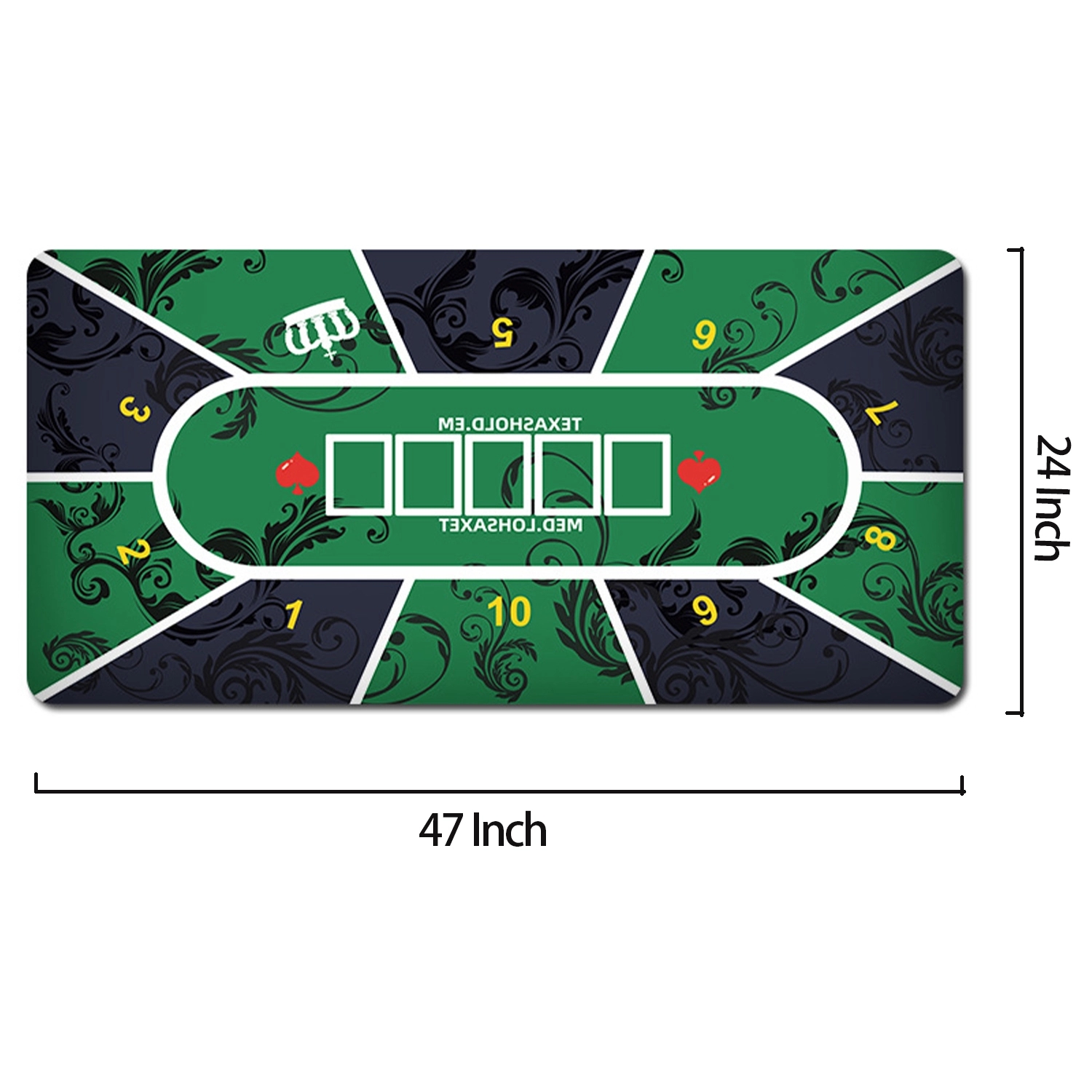 47"*24" Rubber Poker Table Mat 6