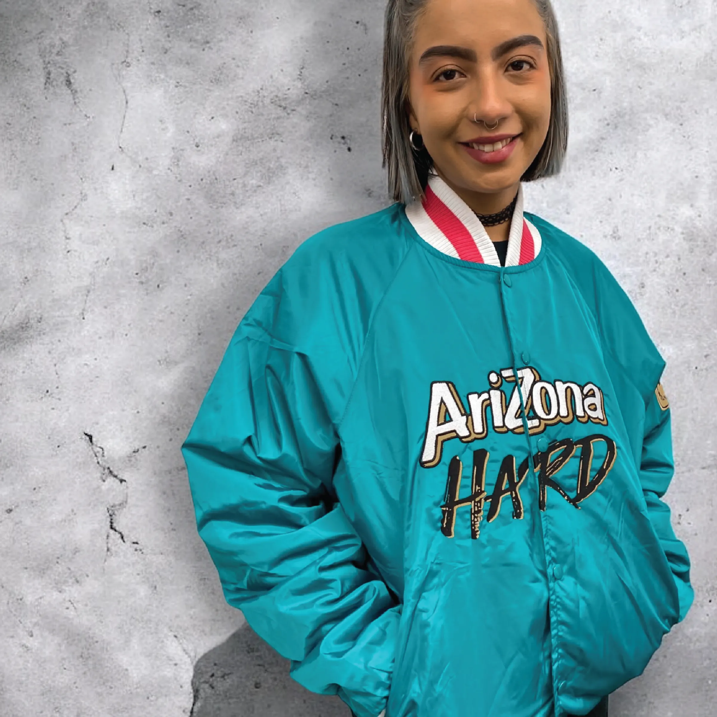 Satin Varsity Jacket with Quilted Lining 3